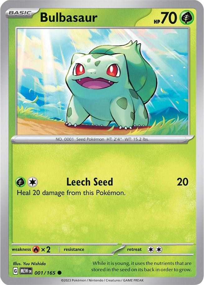 Bulbasaur 001/165 Scarlet + Violet 151 - Near Mint / Mint